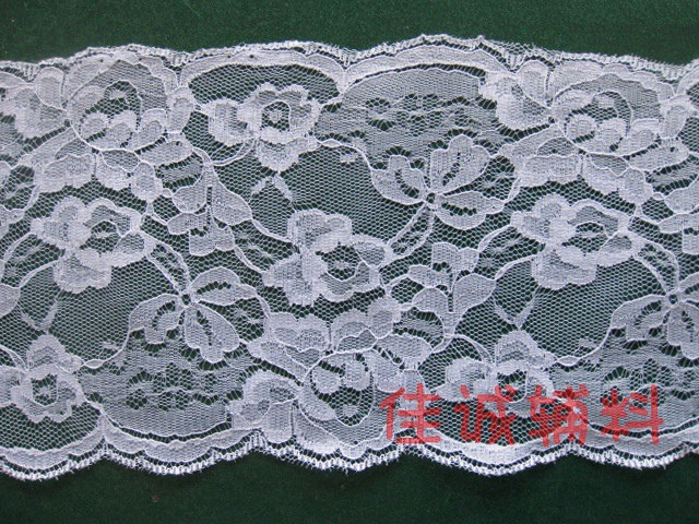 无弹双边蕾丝花边 内衣面料宽花边 DIY 服饰辅料 14CM