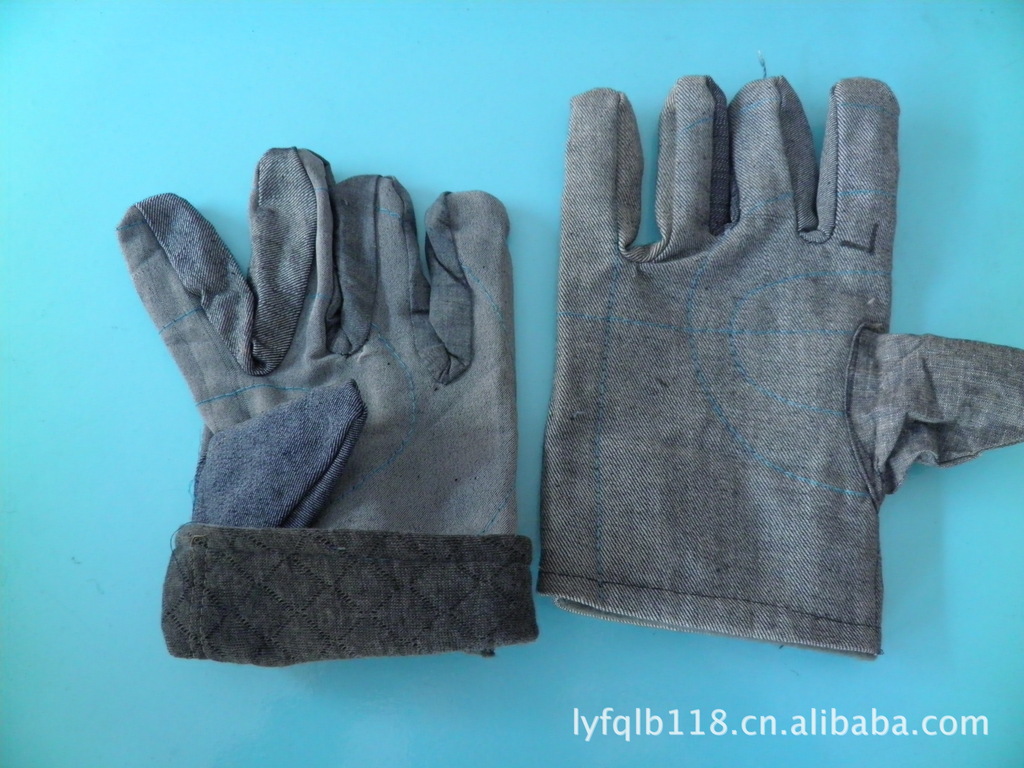 厂家生产杂色布绒里手套 隔热手套 耐磨手套 临沂安振劳保手套厂