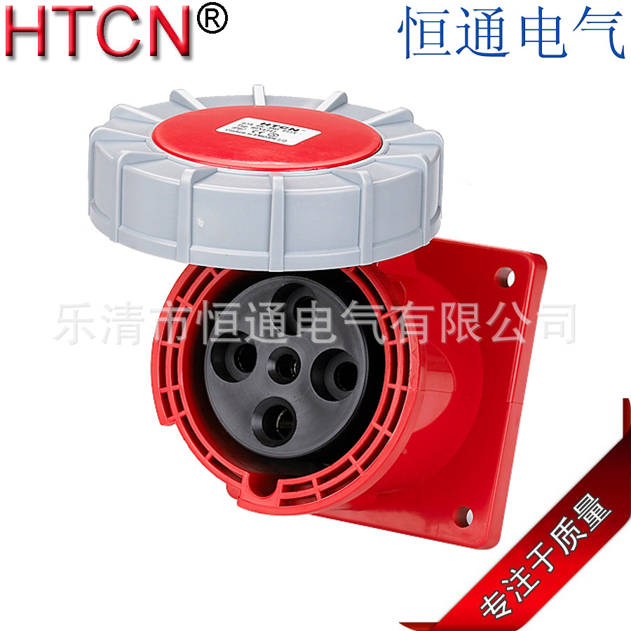 厂家直销 CEE大电流防水工业插座 125A 380-415V  暗装 可混批