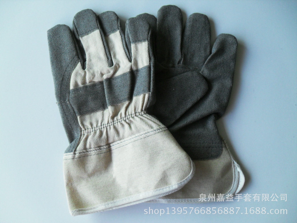 PVC灰芝麻胶手套