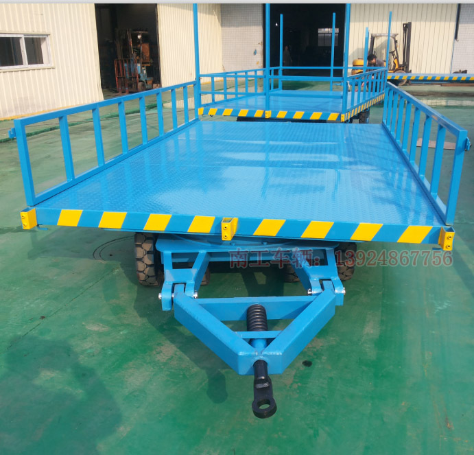 12吨平板拖车 重型平板全挂式拖车