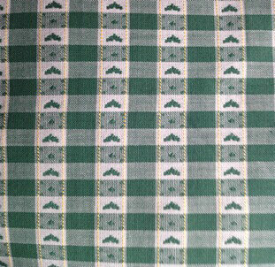 厂家推荐 全棉格布 2015年新型面料 心型提花格布 欢迎选购