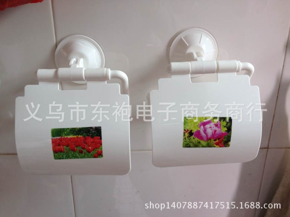 吸盘纸巾架 卷纸架 吸盘挂钩批发|ms