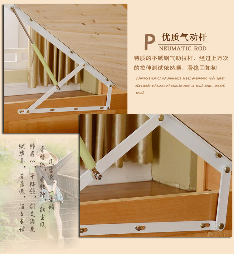 直销实木床 进口欧洲榉木实木套房单人床双人床款式时尚简约