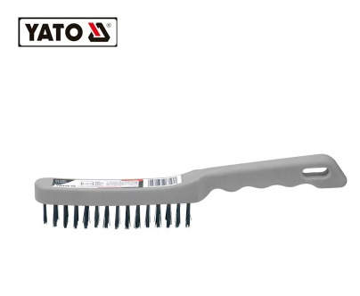 易尔拓YATO 钢丝刷 塑柄钢丝刷 3排4排5排6排钢丝刷 YT-6353