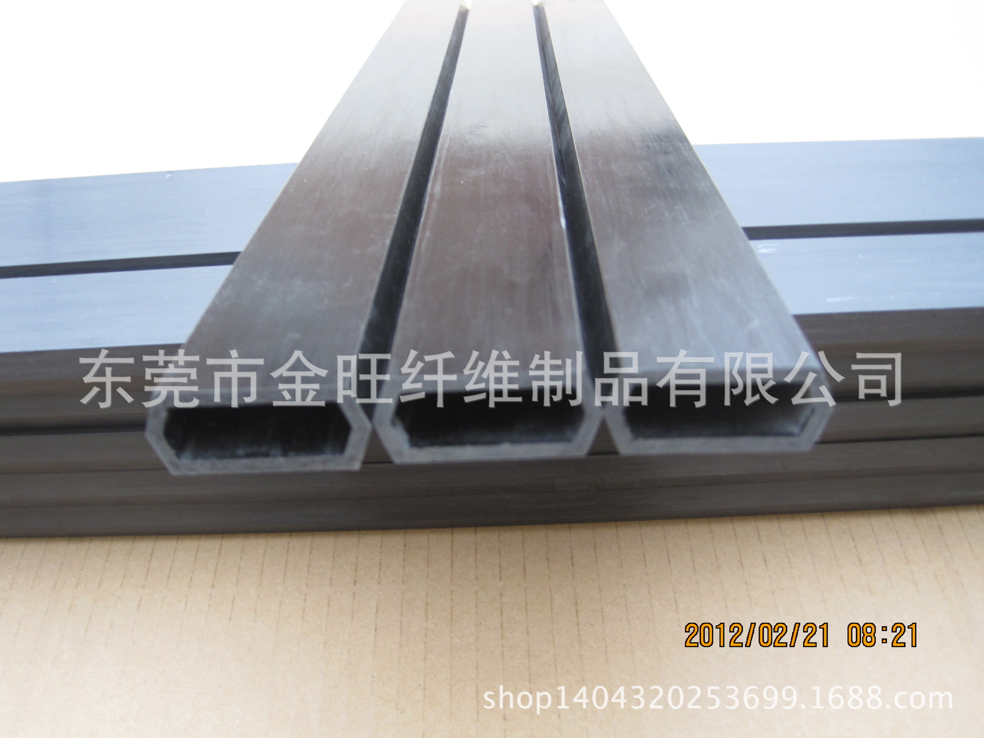 优质菱形碳纤维方管 高强度 碳纤维制品