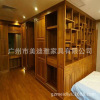 The whole house Chinese style European style style solid wood wardrobe Myanmar Teak Manufactor Direct selling High-end Sliding door wardrobe