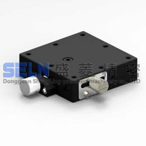 燕尾槽螺杆驱动手动精密微调滑台X轴LWFX60-R对位调整平台XEG60