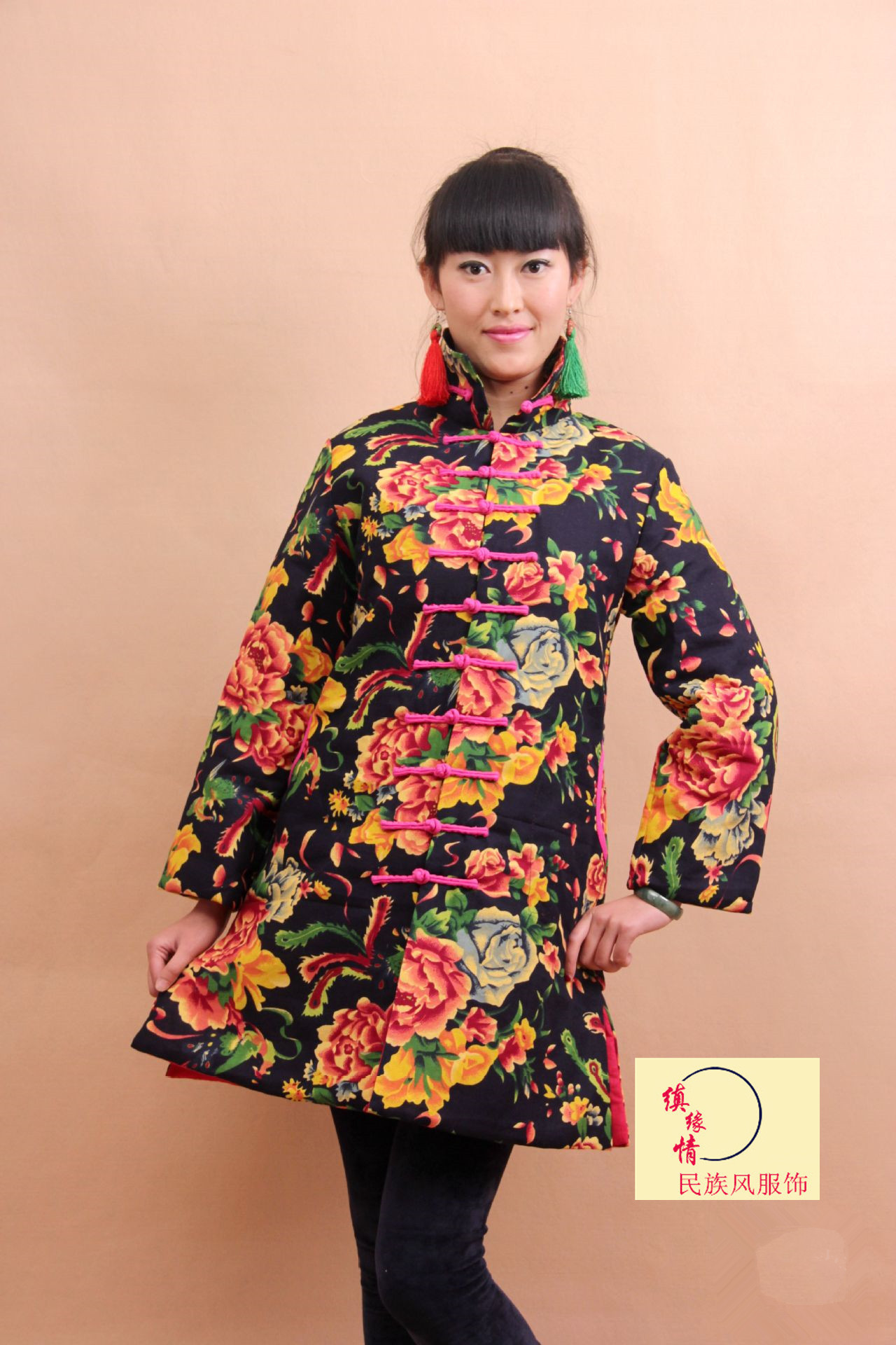 new pattern 2017 Ethnic style Women's wear Ladies double-deck Retro Cotton and hemp Northeast Big flower wholesale Mixed batch