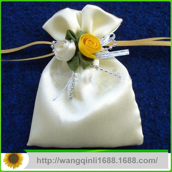 Large supply printing Satin Cloth bag Satin Bundle pocket Satin Cloth bag machining