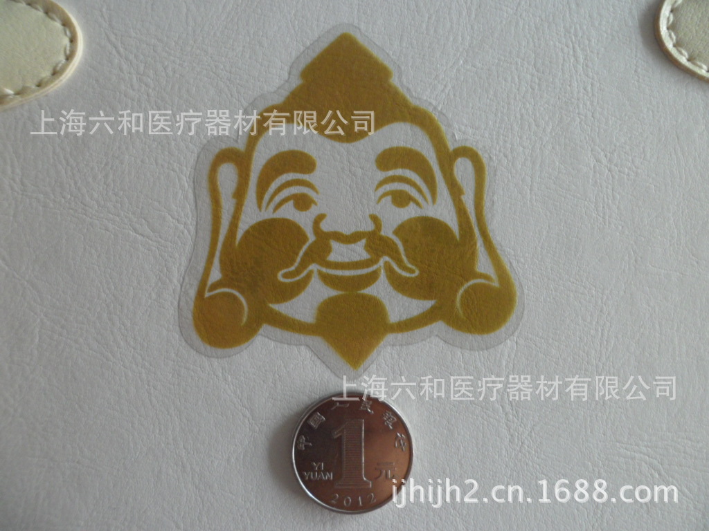 全透明金色福神防水贴纸笔记本电脑贴纸拉杆箱贴纸PVC贴纸W28