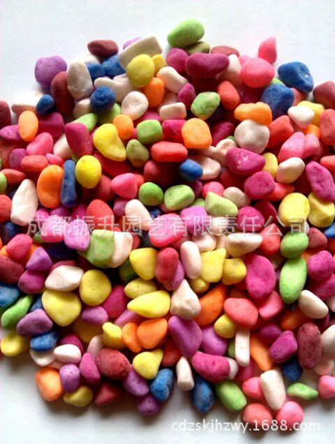 装饰用石头蛭石彩色石头雨花石景观石园林用石批发 量大从优|ru