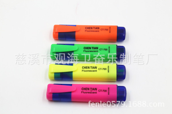 Wholesale single -headed hook 4 -color fluorescent pen color Student…