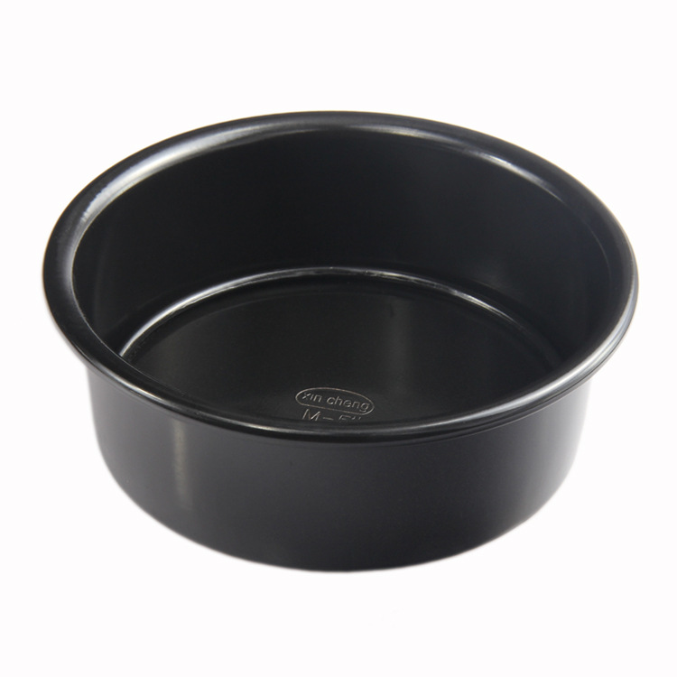 新品上市批发铝制黑色不粘活底蛋糕模（4寸5寸可选）|ms