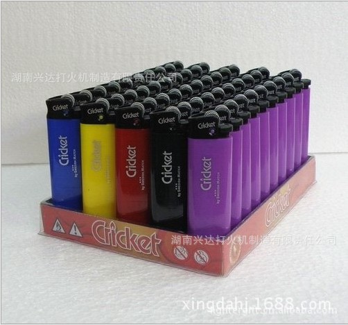 砂轮机 Cricket草蜢 时尚尼龙砂轮打火机 一次性打火机|ms