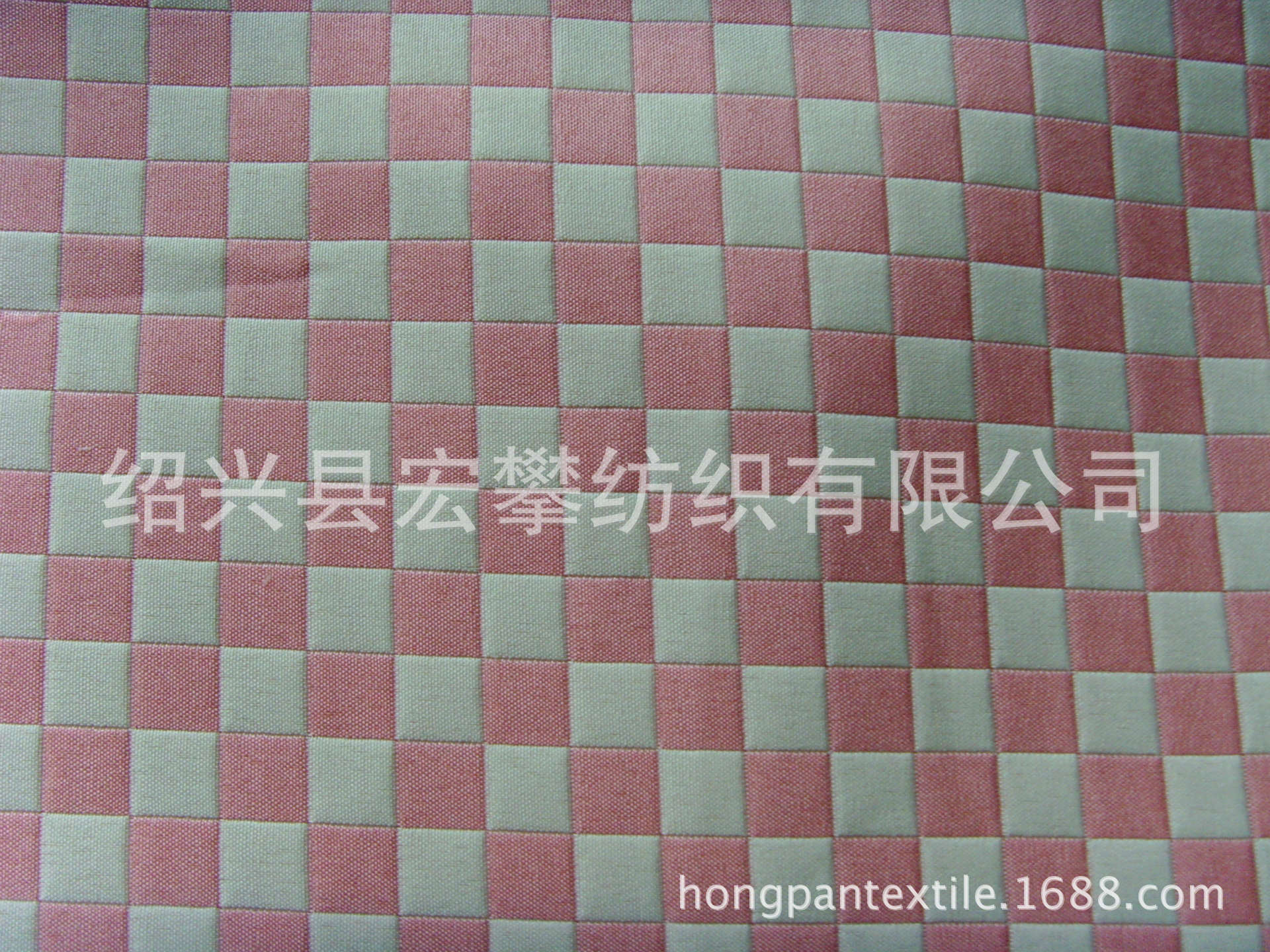 正方形提花双色双层面料