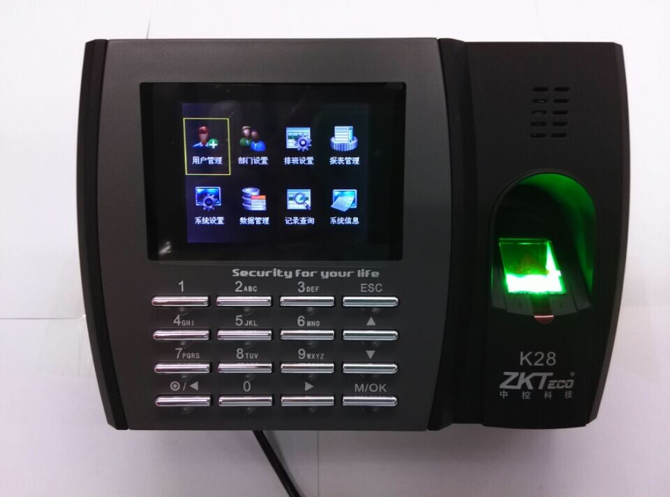 Shenzhen fingerprint Attendance machine Central control K28 Fingerprint punch card machine