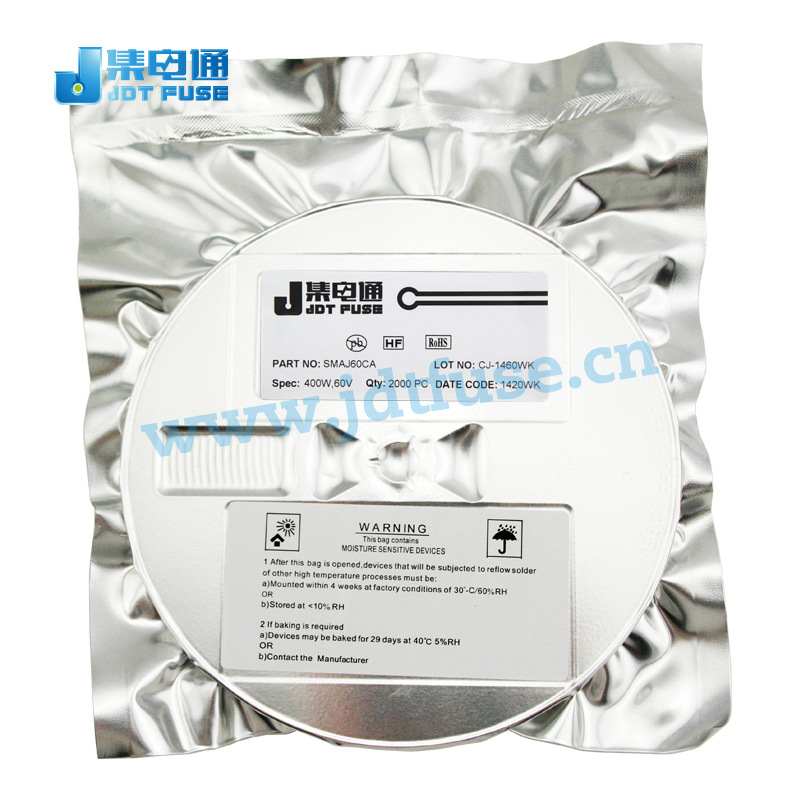 SMAJ60CA 双向 瞬态抑制二极管 吸收浪涌功率TVS管 贴片 生产厂家