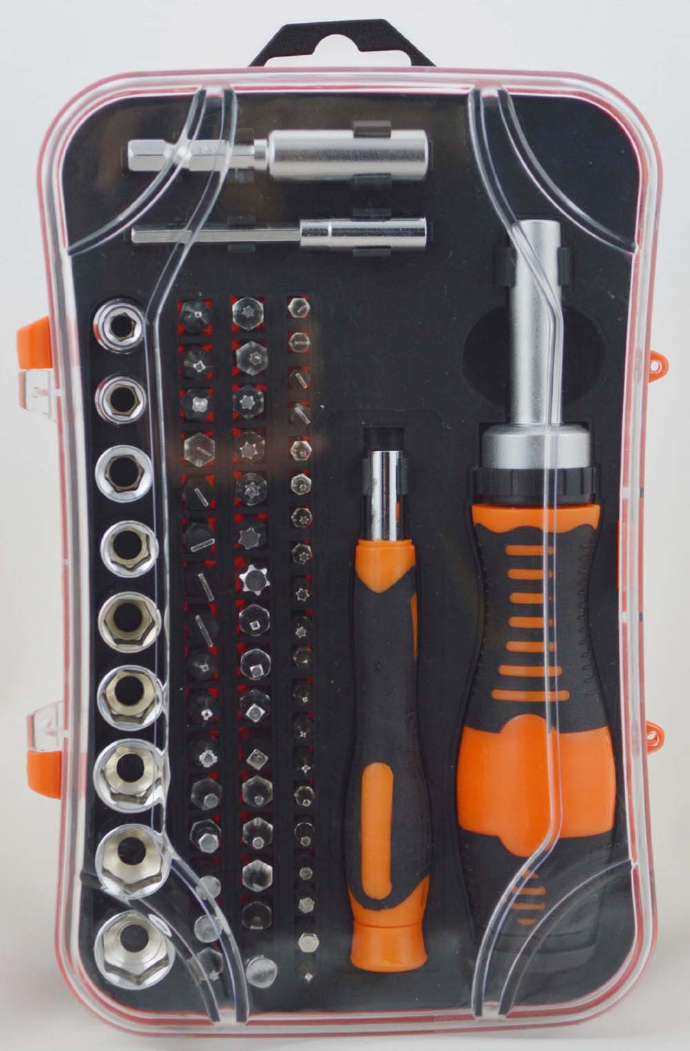 HZF-8179A供应65件精密螺丝批棘轮组套，家用电脑手机修理工具