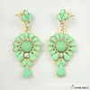 Crystal, earrings, resin, accessory, European style, wholesale