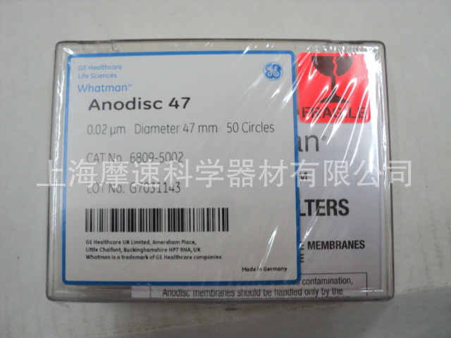 GE Whatman 6809-5002 Anopore无机氧化铝膜AA0 0.02UM