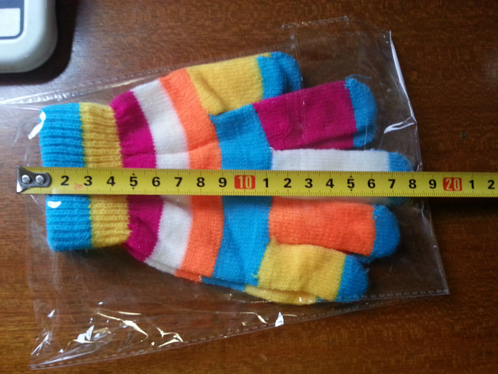 Fabricante de punto de acrílico multicolor lindo Punto 6 colores guantes cálidos de color mágico de las mujeres