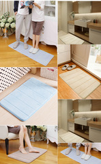 Memory foam carpet floor mat foyer kitchen coral velvet mat water-absorbent non-slip kitchen bathroom mat manufacturer wholesale