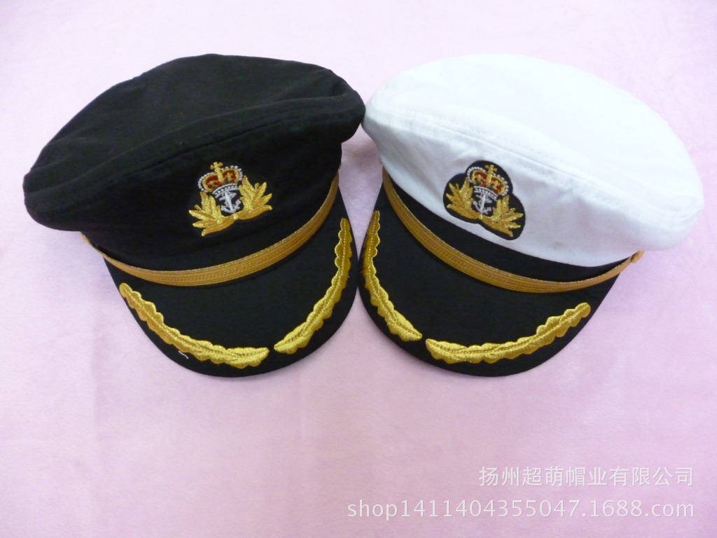 水兵帽水手帽，布标水手帽子，全棉水兵帽子，水手帽海军帽-阿里巴巴