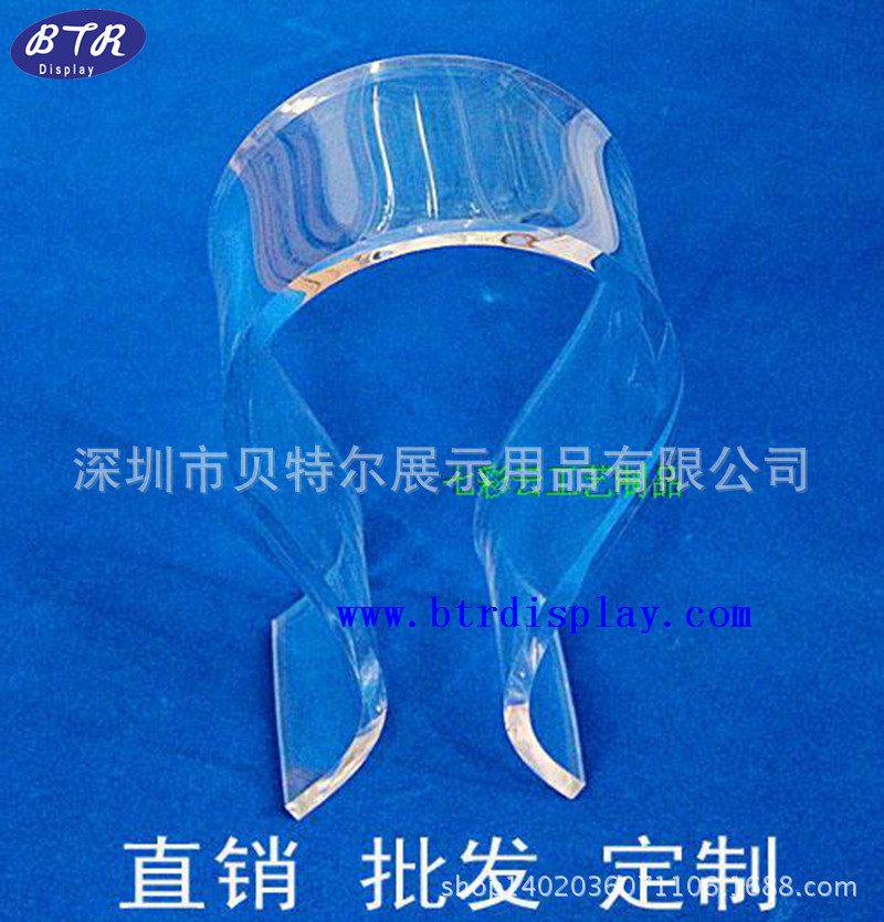 亚克力蓝牙耳机展示架有机玻璃耳机展示架头带耳机托架支架定制