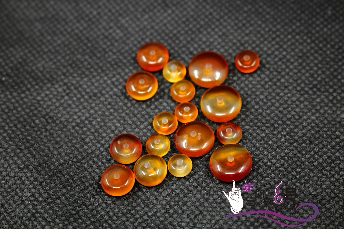 原色瑪瑙扁珠1