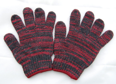 爆款勞保紅花手套加厚款 耐磨800克手套 勞保手套批發 廠家直供