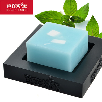 厂家供应优质手工皂 薄荷清爽控油手工皂100g