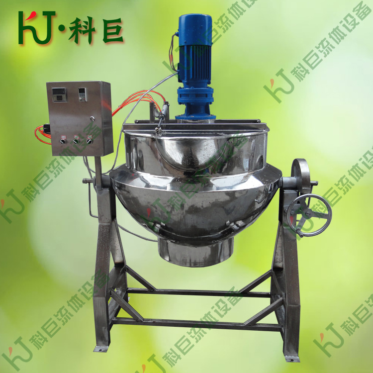 供应面包房 餐厅可倾式带搅拌爆米花机 爆米花夹层锅