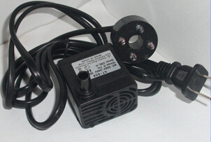 造雾风水轮流水摆件水泵4瓦4灯专用多款选择流水喷泉假山鱼缸配件