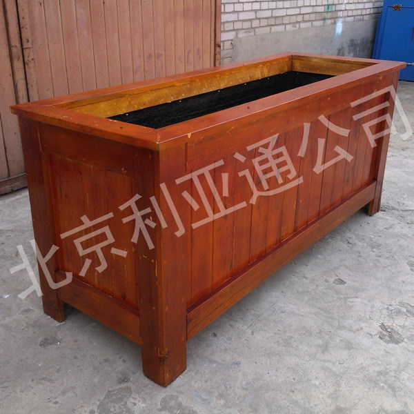 长方形木制花槽、市政花箱、商场广场花盆花钵