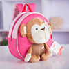 Cartoon cute children's backpack, school bag for kindergarten, Korean style, anti-lost