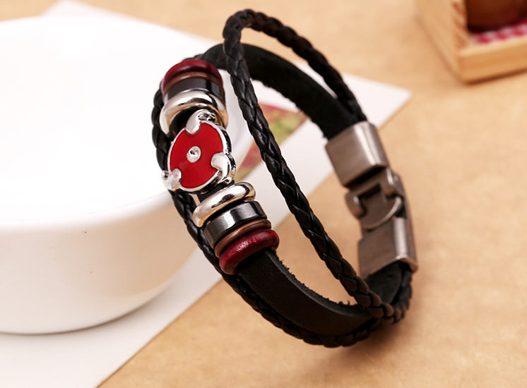 Leather Bracelet Student Bracelet Wholesale New Leather Bracelet display picture 2