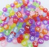 Boutique acrylic bead plastic beads Various styles of letters bead children DIY smart accessories