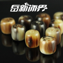 厂家供应天然牛角桶珠 牛角散珠 牛角饰品 金刚菩提配饰