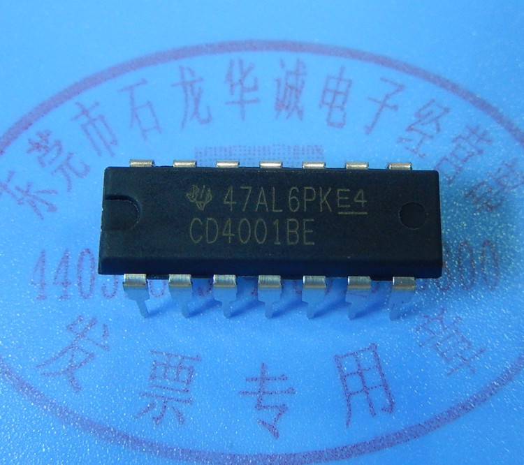 供应CD4001BE 四路2输入或非门 全新原装正品