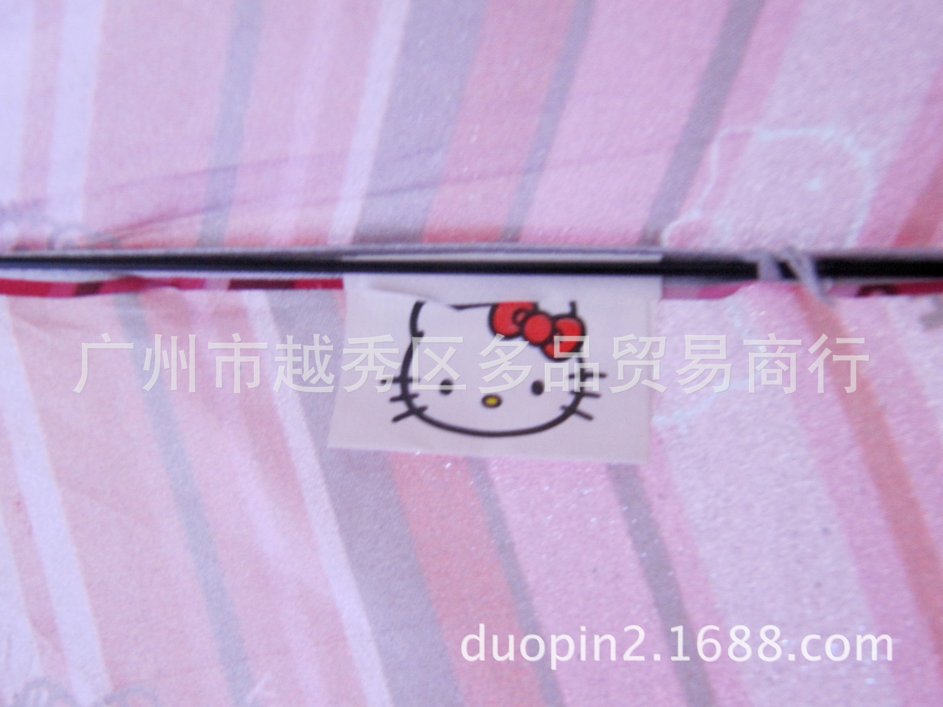 Manufacturers selling genuine Hello Kitty lovely stripe umbrella handle Hellokitty three folding umbrella9