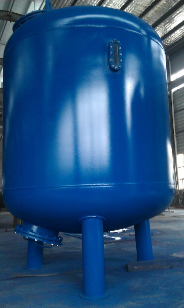 杭州富阳 Φ2500*3400mm 碳钢衬胶 石英砂过滤罐