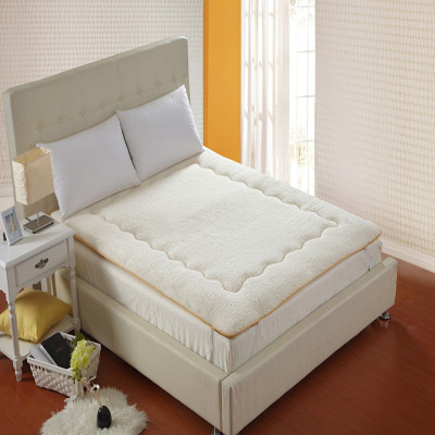加厚羊羔绒榻榻米床垫 法莱绒单人双人床被褥子垫被席梦思睡垫|ms