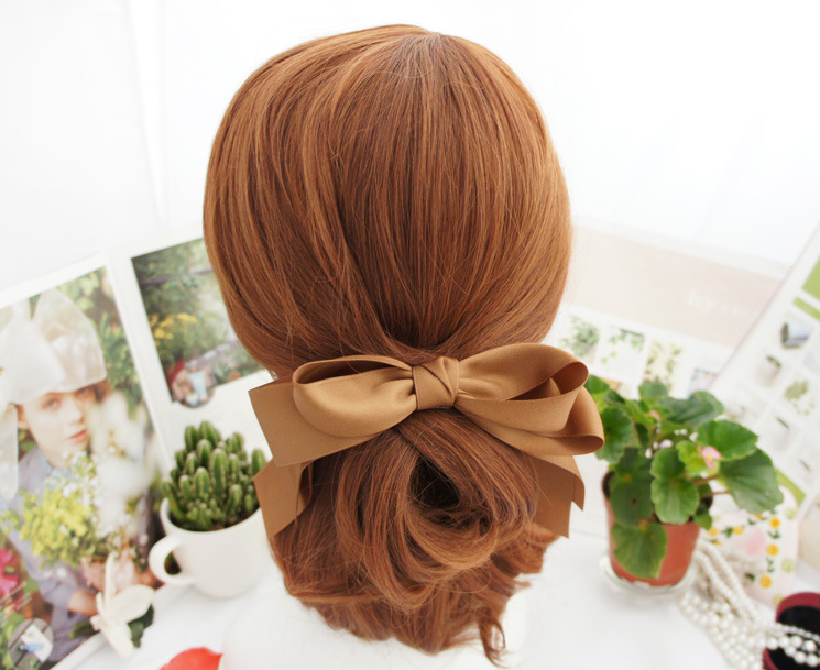 Korea Hair Accessories Hairpin Elegant Ribbon Bow Hairpin Hairpin Head Flower Korean Hair Accessories Headdress display picture 10