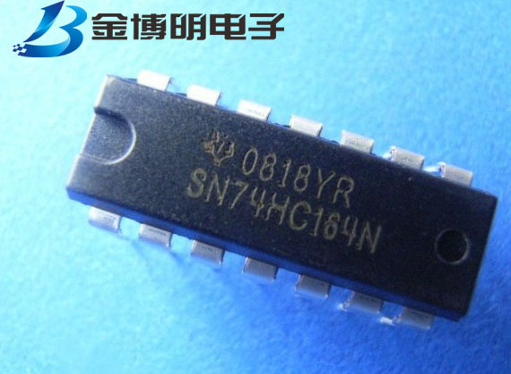 SN74HC164N TTL 八位串行入/并行输出移位 寄存器 DIP14 74HC164