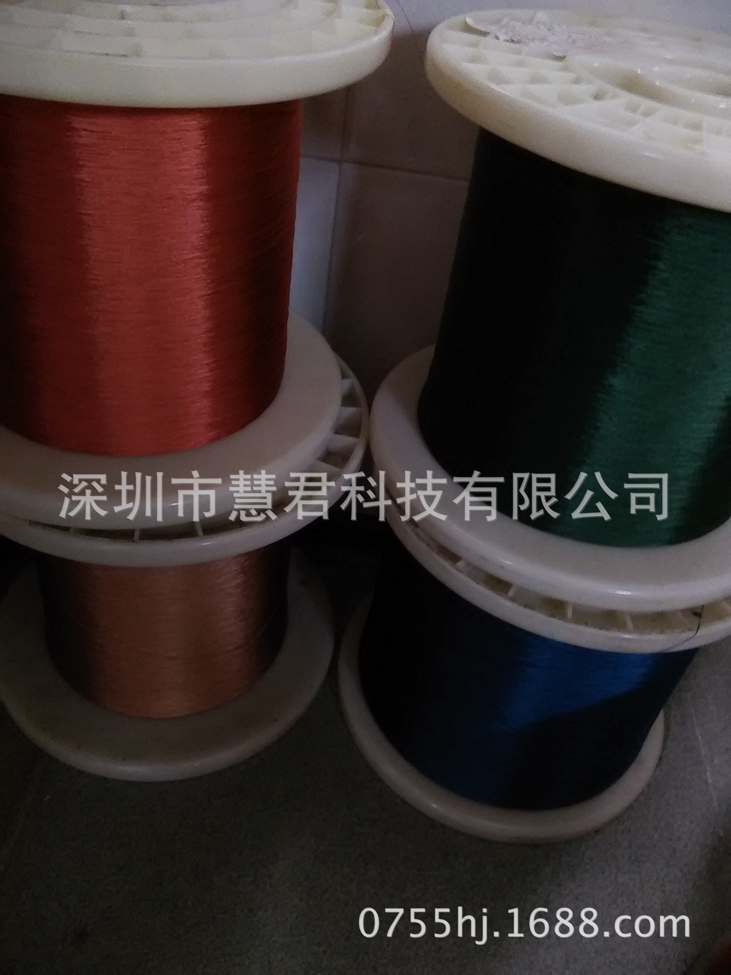 深圳彩色漆包线 (红蓝黄绿)江门咪头线佛山耳机线QA-01漆包铜线