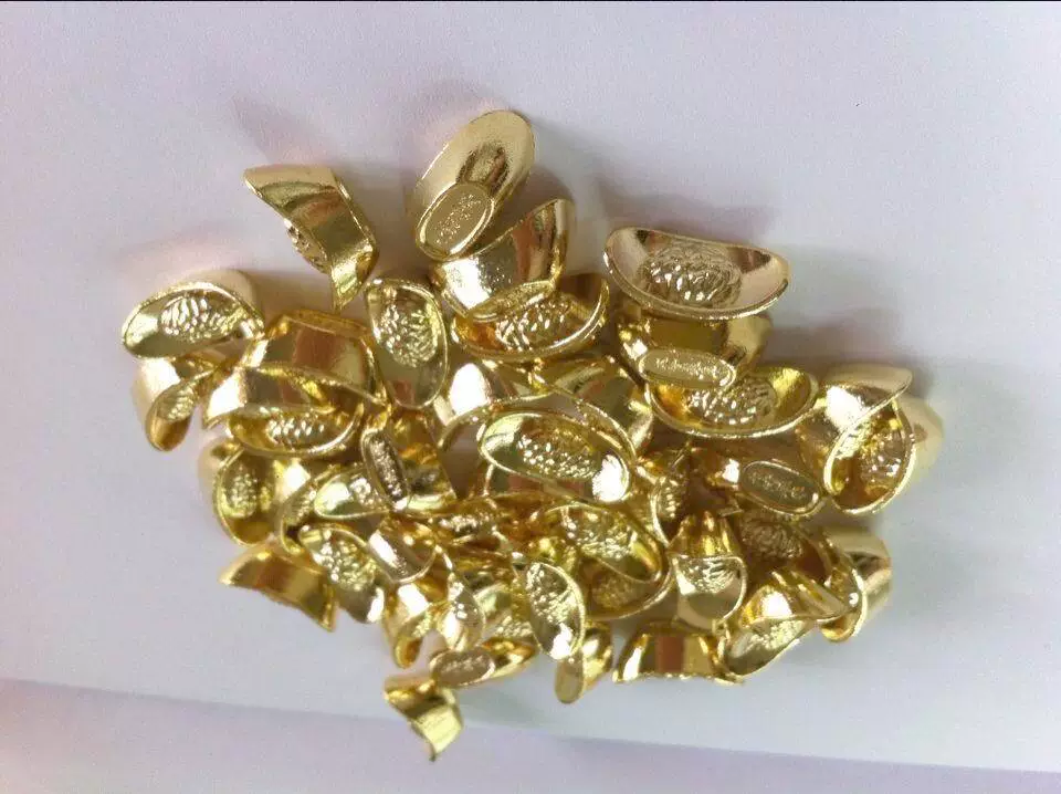 Вэнь Чен Ремесленная Фабрика Скидка оптом сплав золотой слиток Серебряный слиток счастливый слиток каждый день