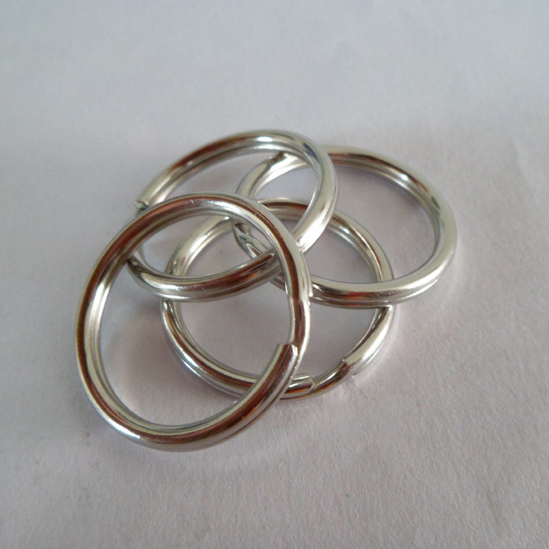 厂家生产订做不锈钢钥匙圈圆圈钥匙扣配件钥匙环拉环批发质量保证|ru