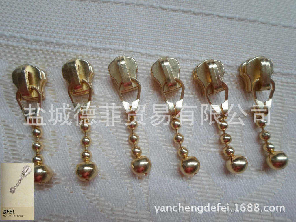 YKK金属拉头 订购金铜码装拉头 3#青古金铜手工皮具码装箱包拉链