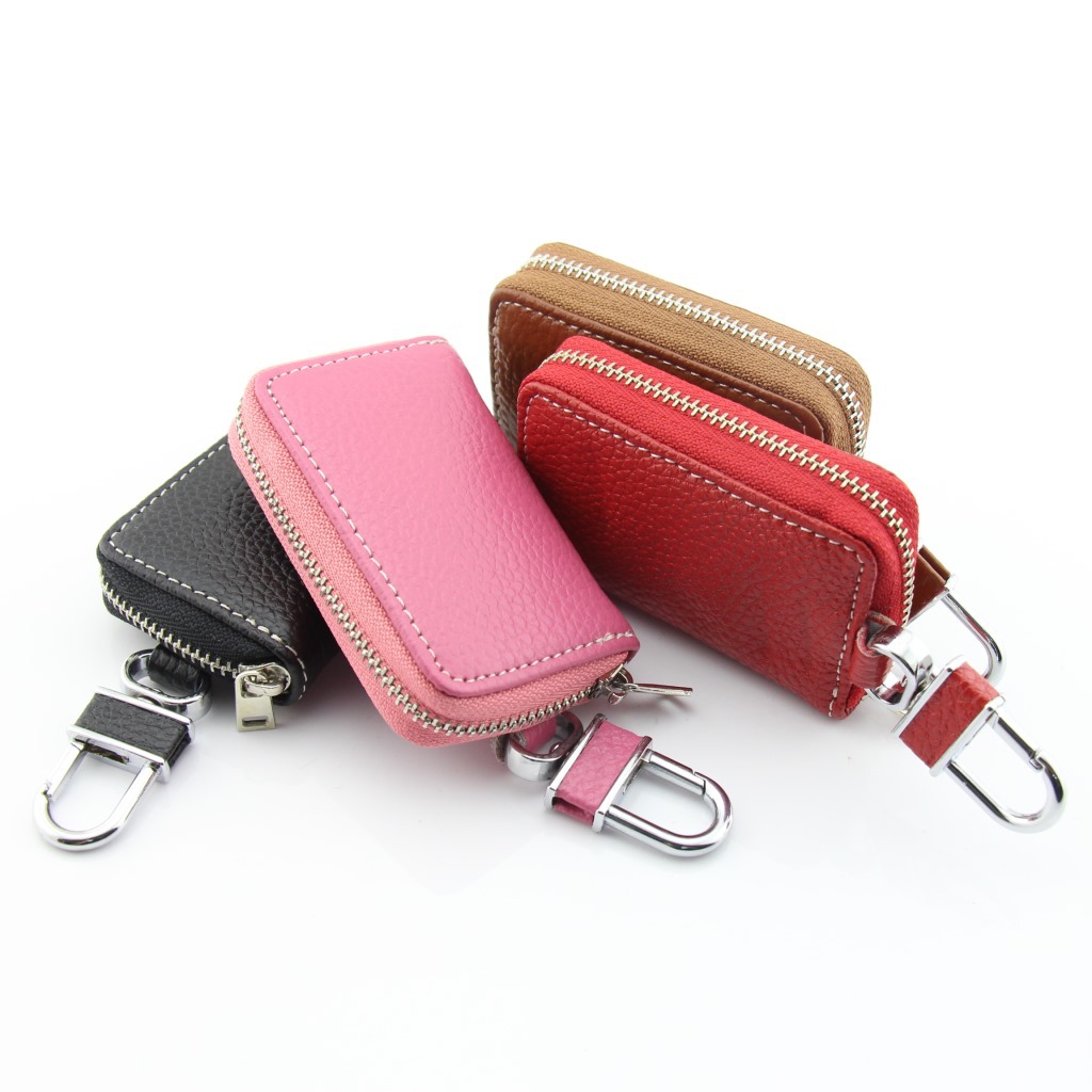 key case man genuine leather Ladies automobile Key buckle the republic of korea fashion cowhide Mini Small Key Pack